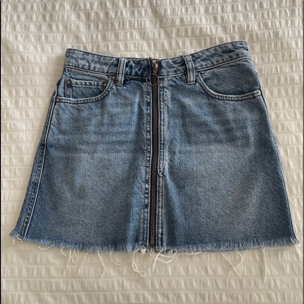 Free people zip front skirt